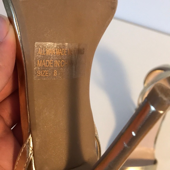 Lulus gold heels - Picture 6 of 6